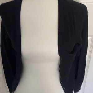 Basic black button up